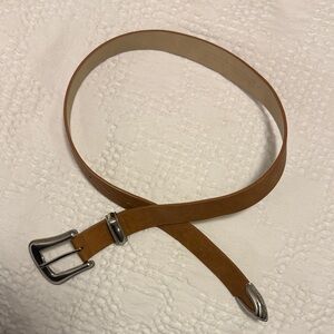 Men's Brown Leather Western-Style Belt